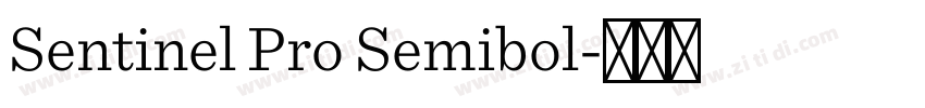 Sentinel Pro Semibol字体转换